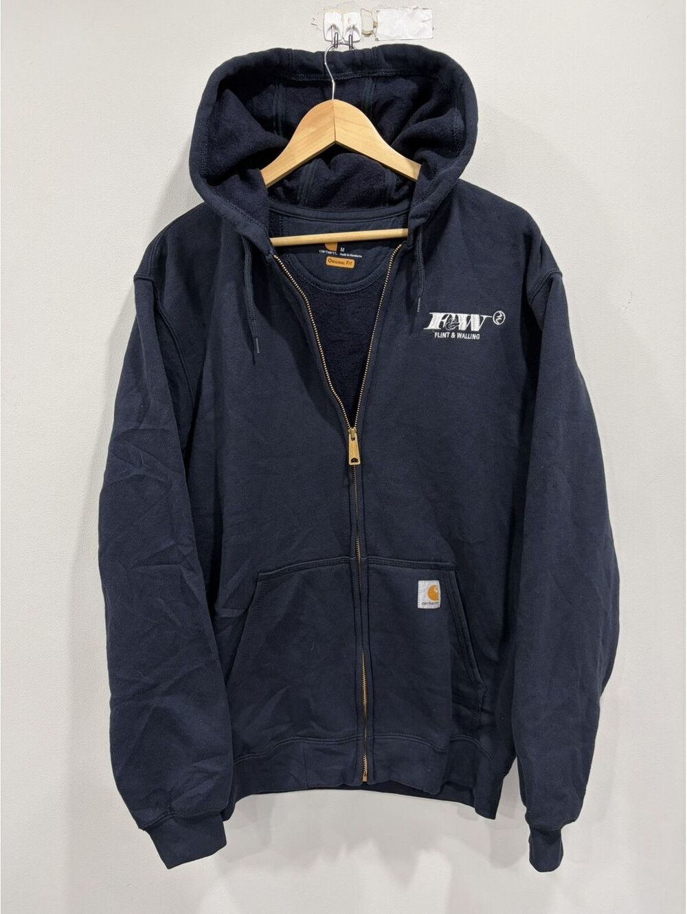 Vintage Carhartt Zip Hoodie Sweater Sweatshirt